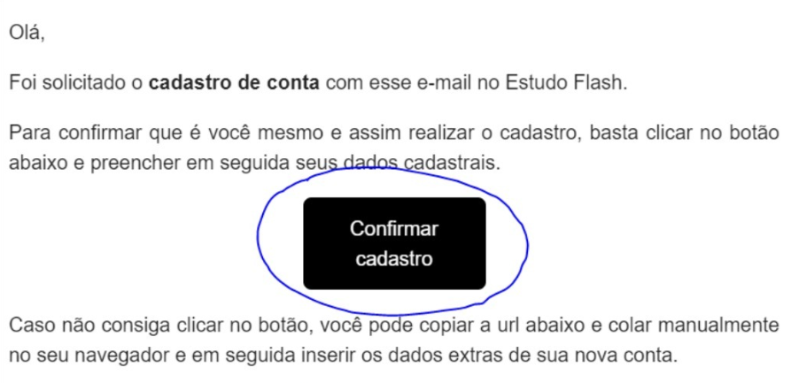 Formulário final de cadastro